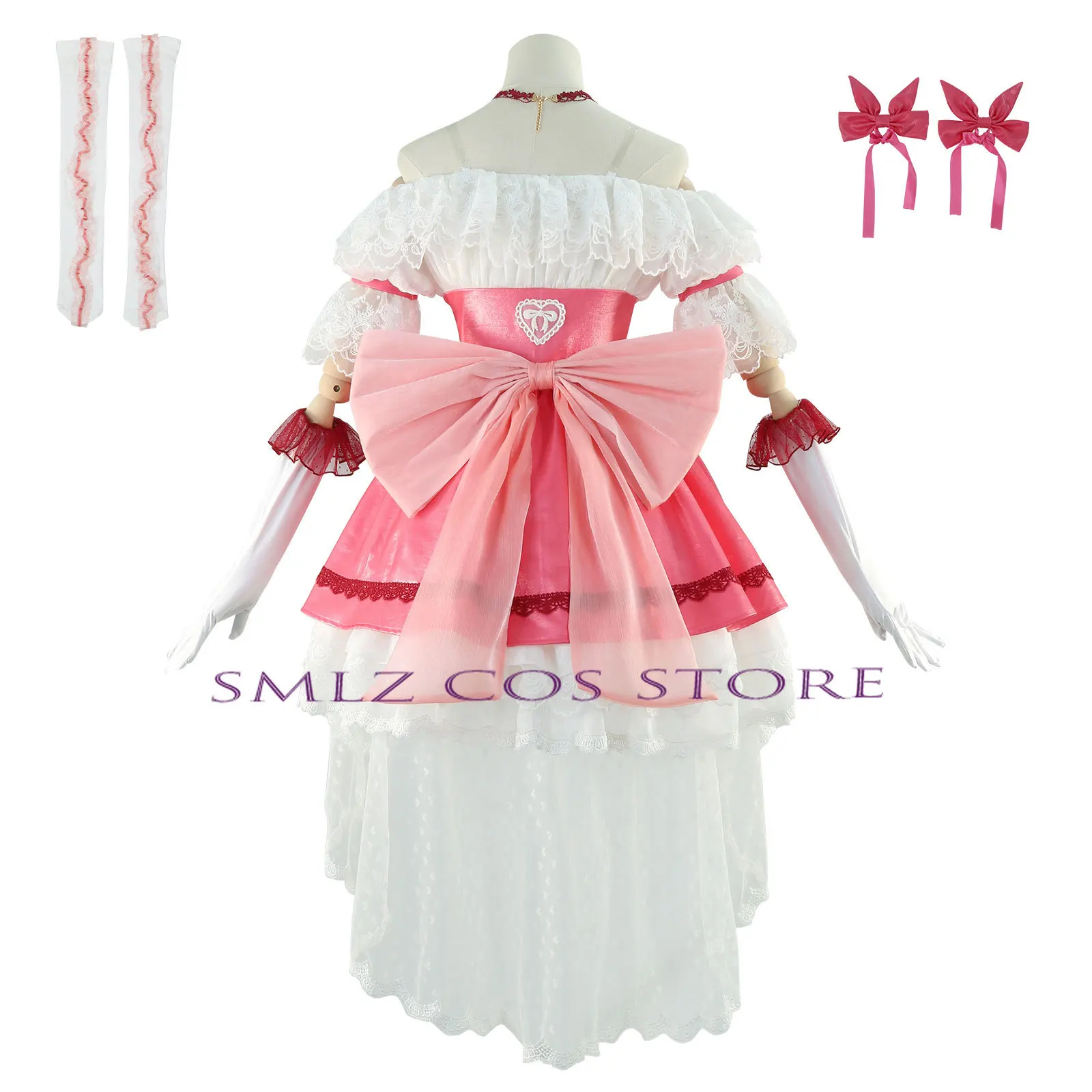 urgis Night Puella Kaname Madoka Cosplay Anime Magi Madoka Magica Costume Lolita Dress Halloween Role Outfit for Women