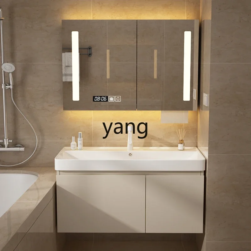 

LH stainless steel paint bathroom cabinet combination ceramic integrated basin toilet washstand