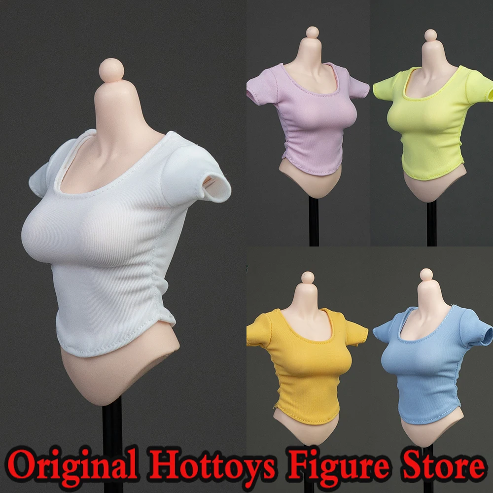 

ICE TOYS IC1022 1/6 Scale Female Soldier Clothes Slim Solid Color Casual Fashion T-shirt Fit 12-inches Action Figure Doll