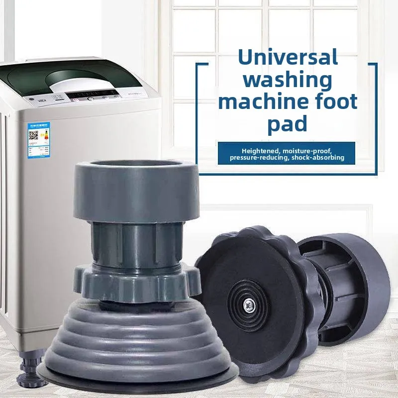 Washing Machine Mat Anti-vibration Non-slip Drum Wave Refrigerator Pad High Moisture Proof Stable Quiet Plastic Material