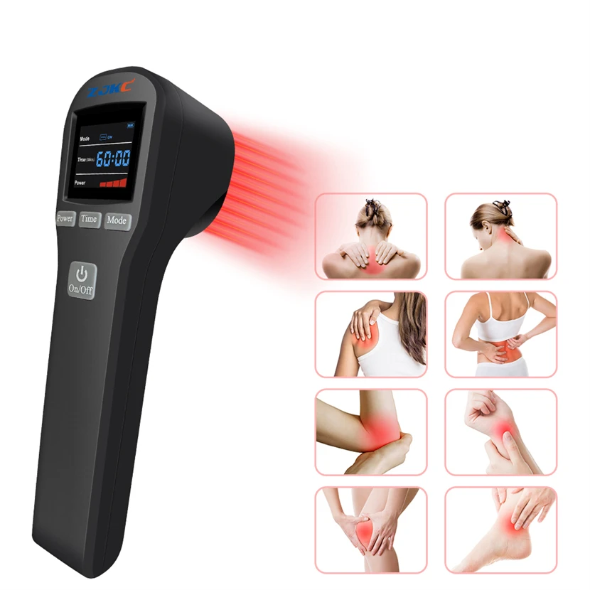 ZJKC Infrarot-Lasertherapie für Schmerzen 650 nm x 16 + 808 nm x 4 Kaltlaser für Hunde, Katzen und Pferde, Muskelschmerzen, Weichgewebeverletzungen