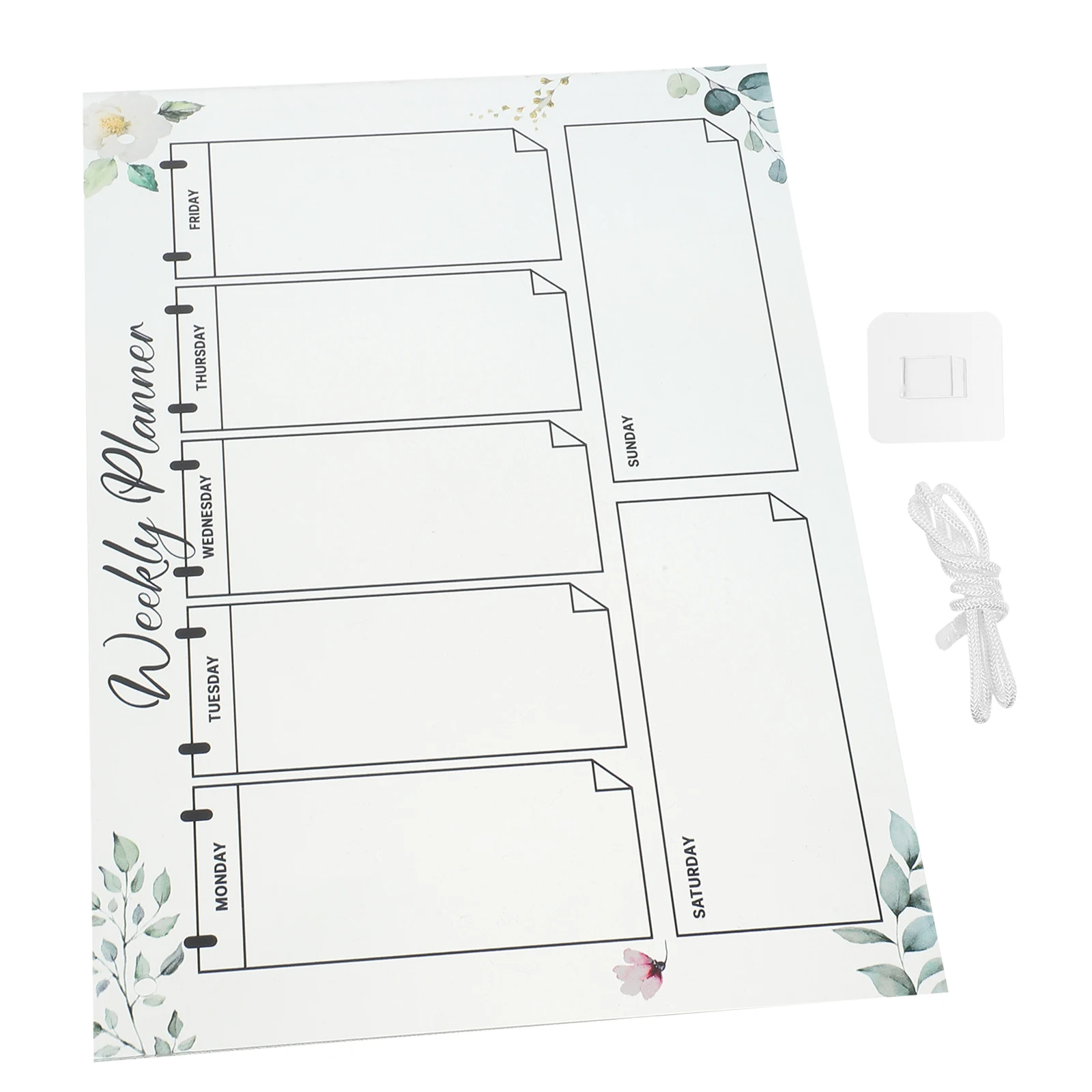 

Acrylic Memo Board Dry Erase Planner Weekly Writing Boards Magnetic Whiteboard Fridge Children Reusable Transparent Acrylic Home