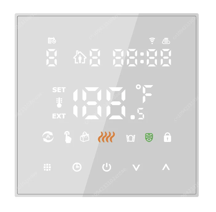 

WIFI Touch Screen Thermostat Digital Water or Electric Floor Heating and Cooling System Temperature Controller