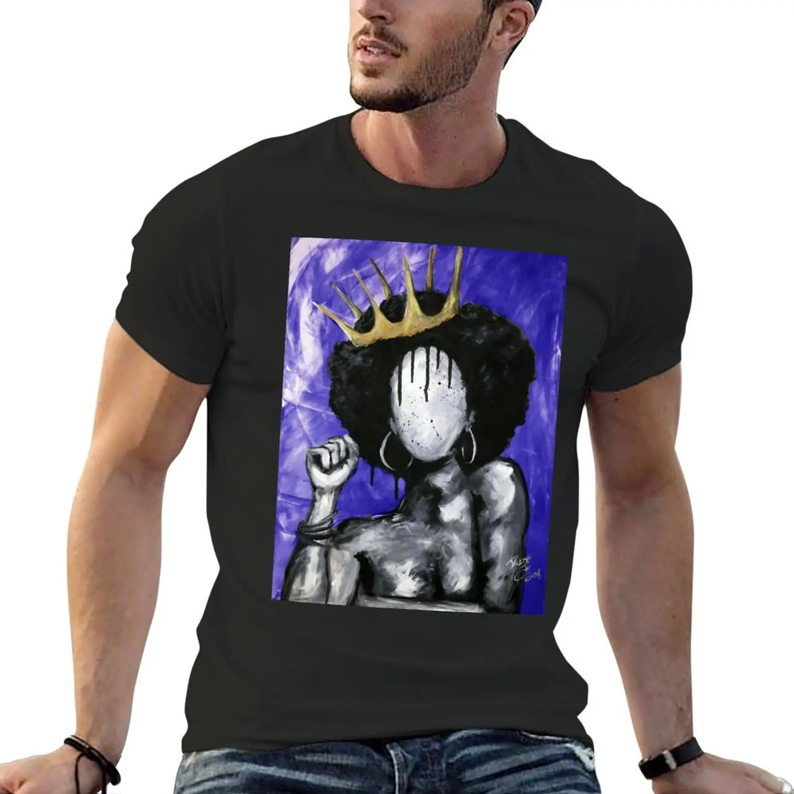 Naturally Queen PURPLE T-Shirt essential t shirt blue archive custom t shirt t shirts men