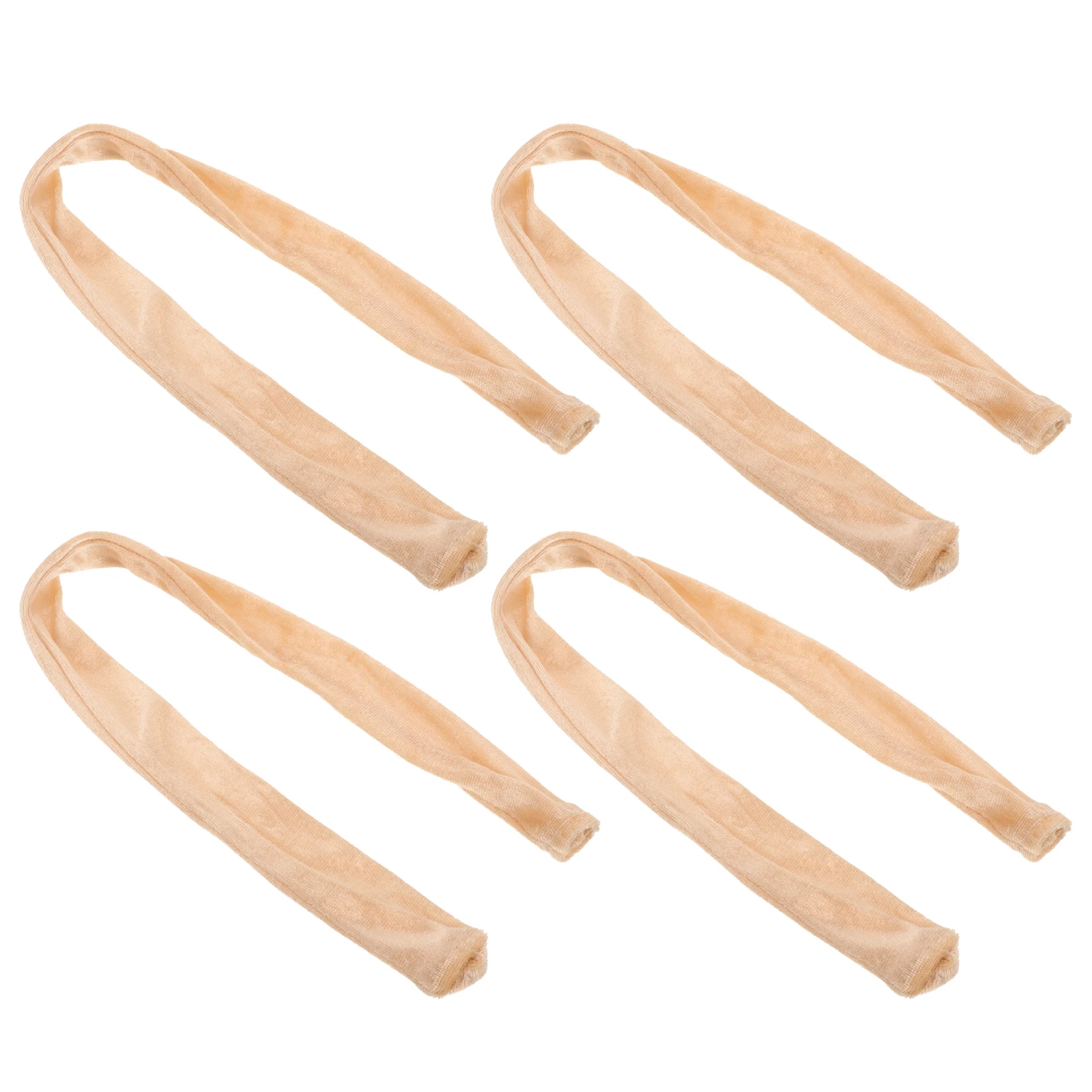 

4 Pcs Lamp Chain Cover 0 6m Beige Anti Rust Fabric Chandelier Accessories Hanging Light Chain Concealer DIY Lamp Parts