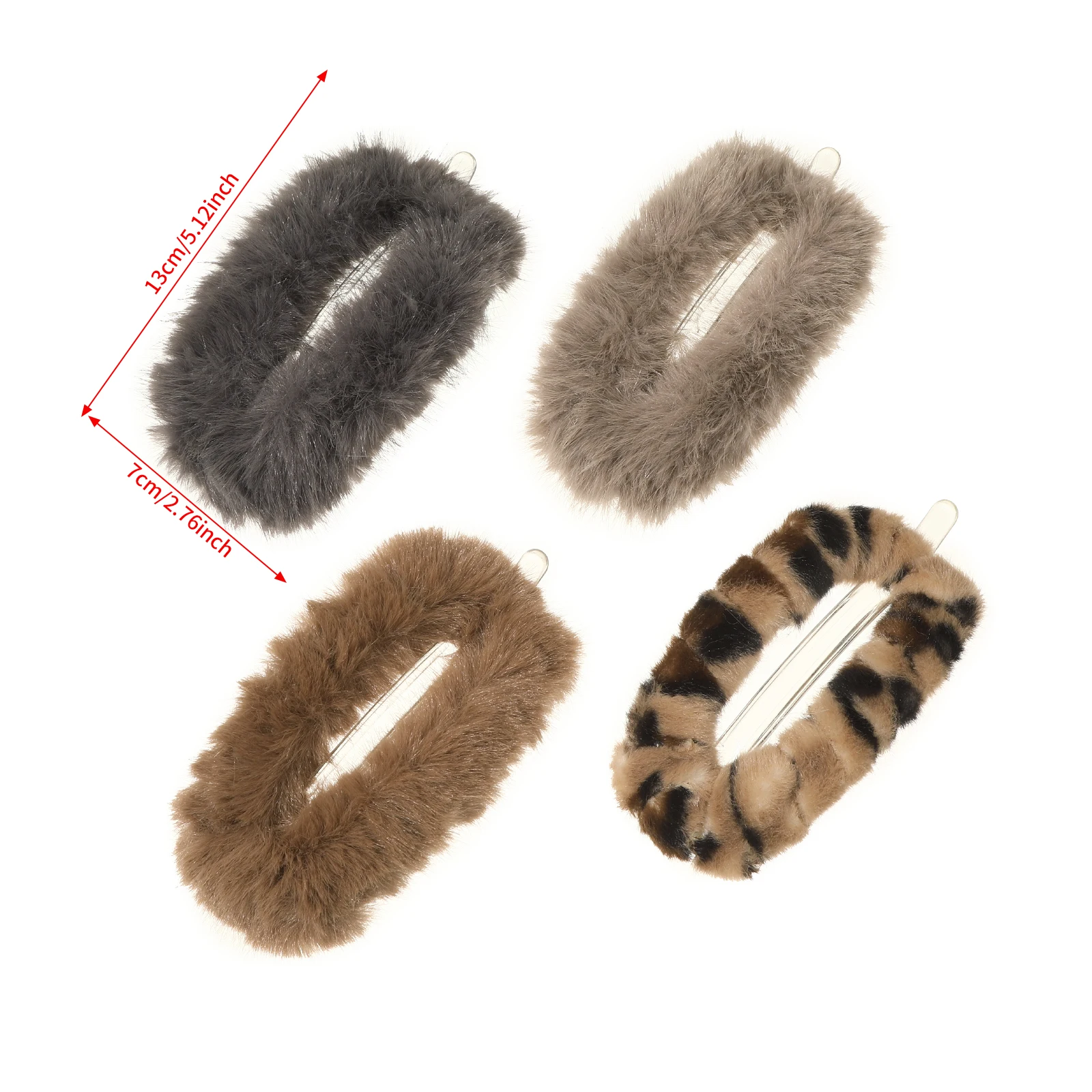1pc Herfst Winter Nieuwe Harige Banaan Clip Twist Klem Gesp Clips Voor Vrouwen Meisjes Elegante Haarspelden Mode Pluche Haarspeldjes