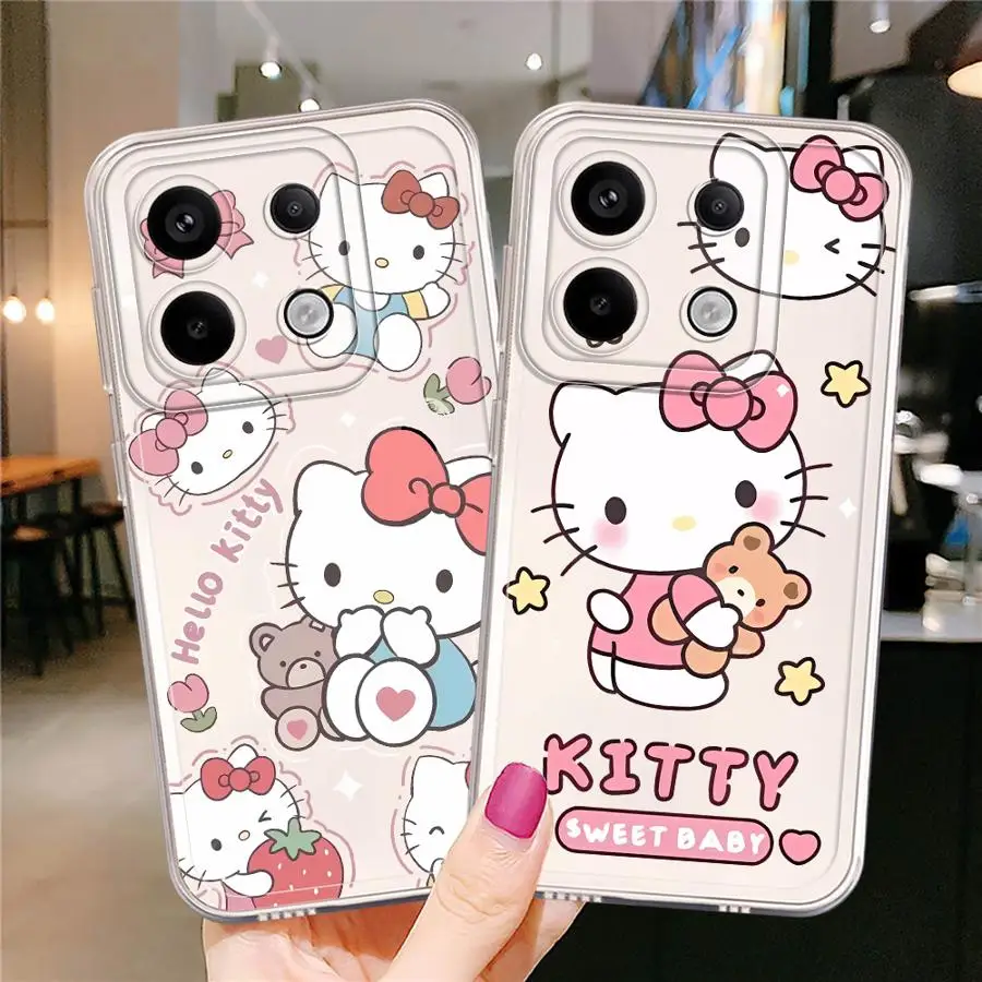 Cute Kuromi H-Hello KittyS Phone case for XiaoMi Redmi 9 9A 9i 9C 9T 10 2022 10C 10A 12 12C 13 13C 14C A1 A2 Plus A3 case