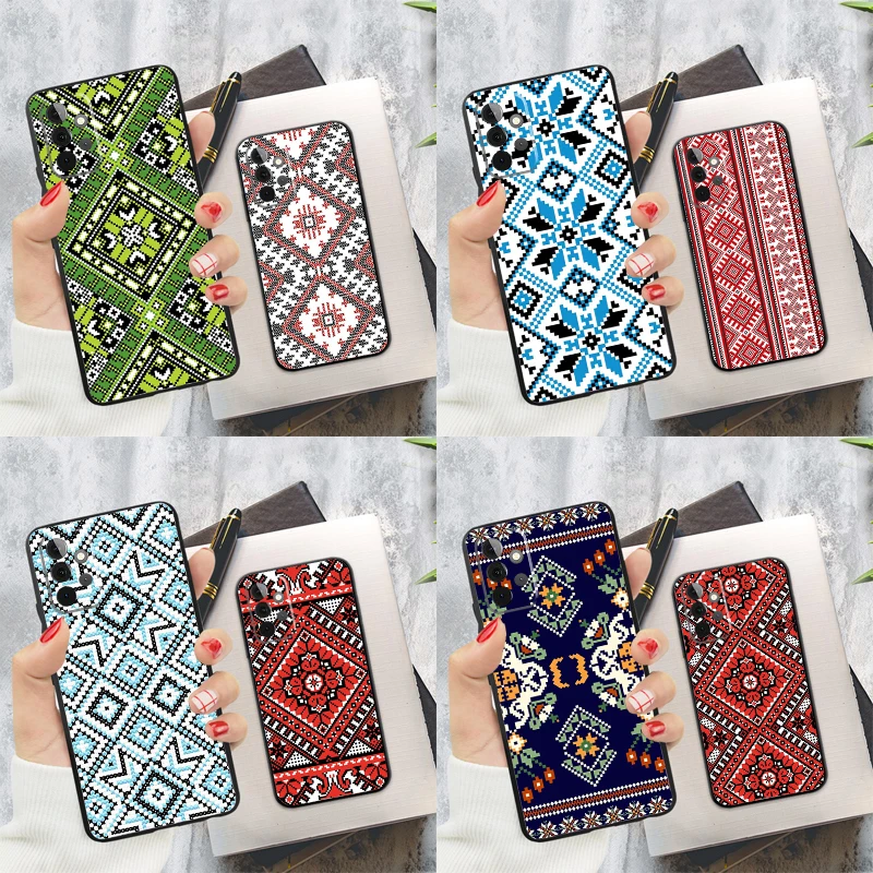 Ukraine Ornament Pattern Phone Case For Samsung Galaxy A54 A34 A14 A55 A35 A25 A15 A52 A32 A12 A51 A71 A13 A33 A53