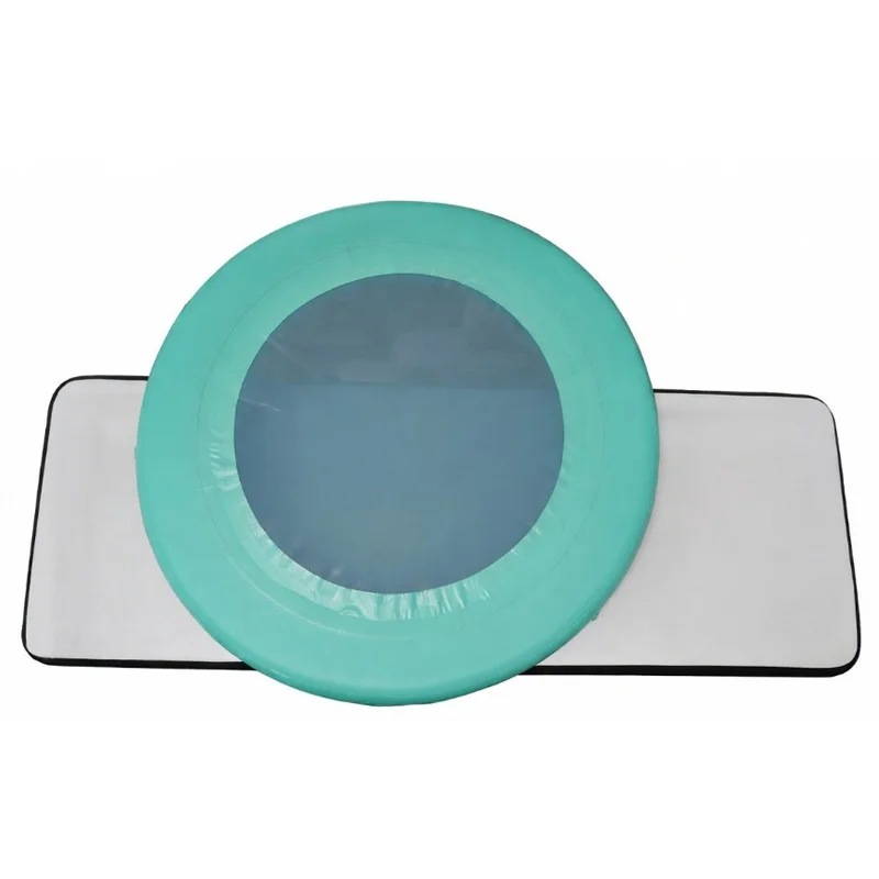 Support marine-grade PVC quick deflation integrated sunshade inflatable trampoline, suitable for children's swimming pools