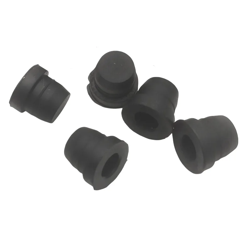 10pcs Black Rubber Brake Caliper Bleeder Screw Dust Cap Protective Cover for Car Motorcycle Disc Brake System