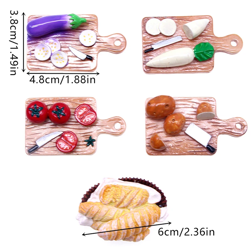 1:12 Dollhouse Miniature Kitchen Accessories Baking Tools Kitchen Utensils Model Pot Tray Doll House Decor Kids Pretend Play Toy