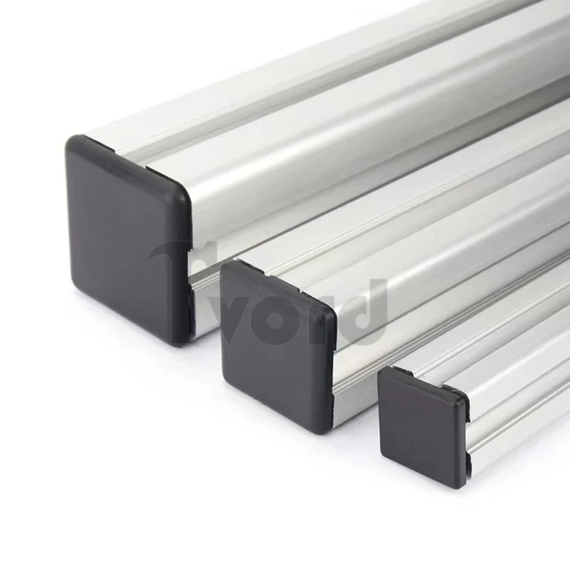 10pcs Black Plastic End Cap Cover Plate Endcap for 2020 2040 3030 3060 3030R 4040 4080 4040R 4545 5050 2020R EU Aluminum Profile
