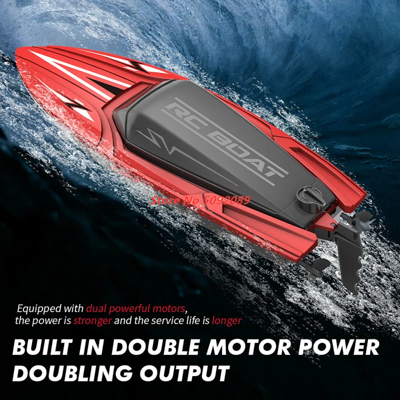 35CM Large RC Racing Boat Radio Control SpeedBoat 30Mins Driving RC Ship Boat Waterproof Toy Summer Water Boy Kid Gifts RC Toys