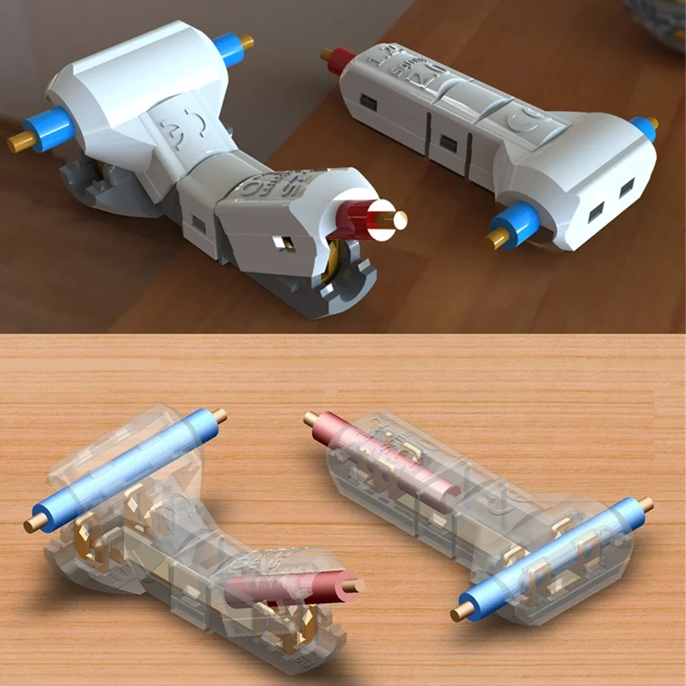 5PCS Wire Connectors Qucik Connectors Terminals Mini Home Car Connectors Electrical Wire Wiring Cable Quick T I LED Connector