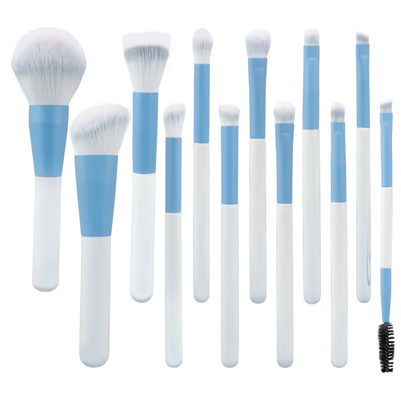 12Qingkong فرشاة للمكياج مجموعة كاملة فرشاة المخفي فرشاة شفرة كحل فرشاة فضفاضة فرشاة لمساحيق التجميل أدوات التجميل