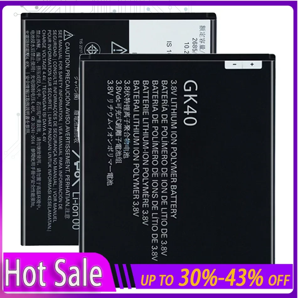 Аккумулятор Kikiss GK40 2800 мАч G4Play для Motorola Moto G4 Play E4 XT1766 XT1607 XT1609 XT1600 MOT1609BAT SNN5976A GK 40