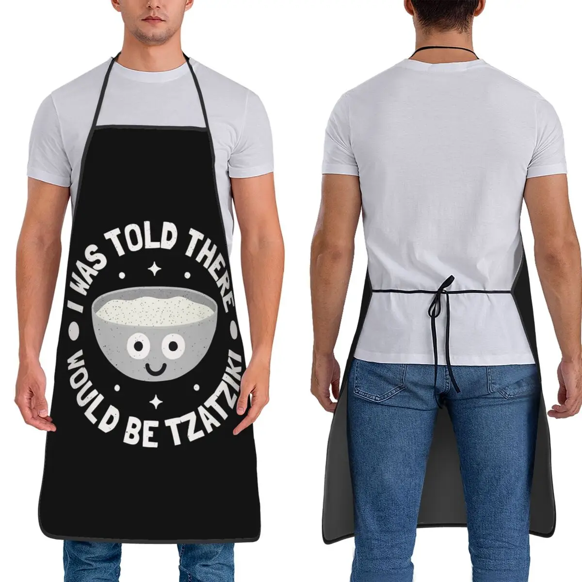 I Was Told There Would Be Tzatziki - Greek Dip Tzatziki Apron Chef Cooking Baking Tablier  Bib Kitchen Cleaning Pinafore