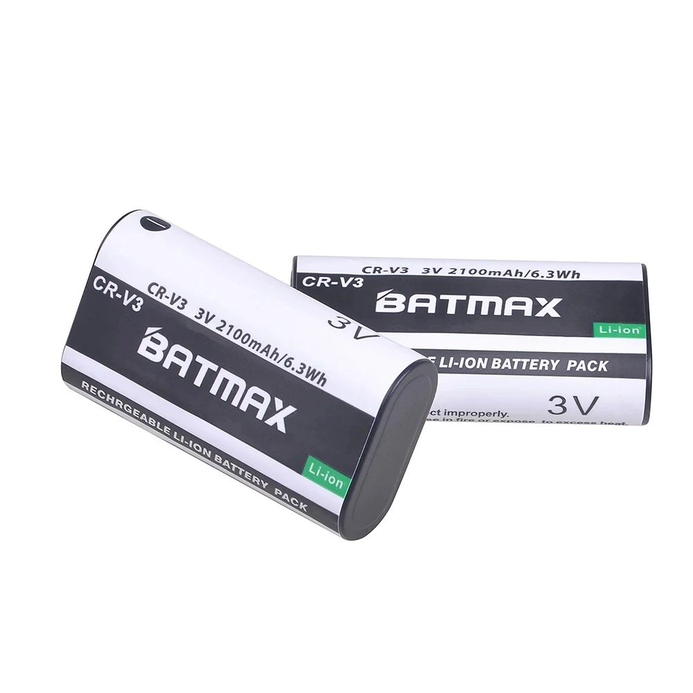 Batmax CR-V3 CR V3 بطارية 2100mAh + شاحن مزدوج لـ Kodak EasyShare C340 C310 C433 CW330 C875 Zoom CD50 CX7530 DX6440 D4104