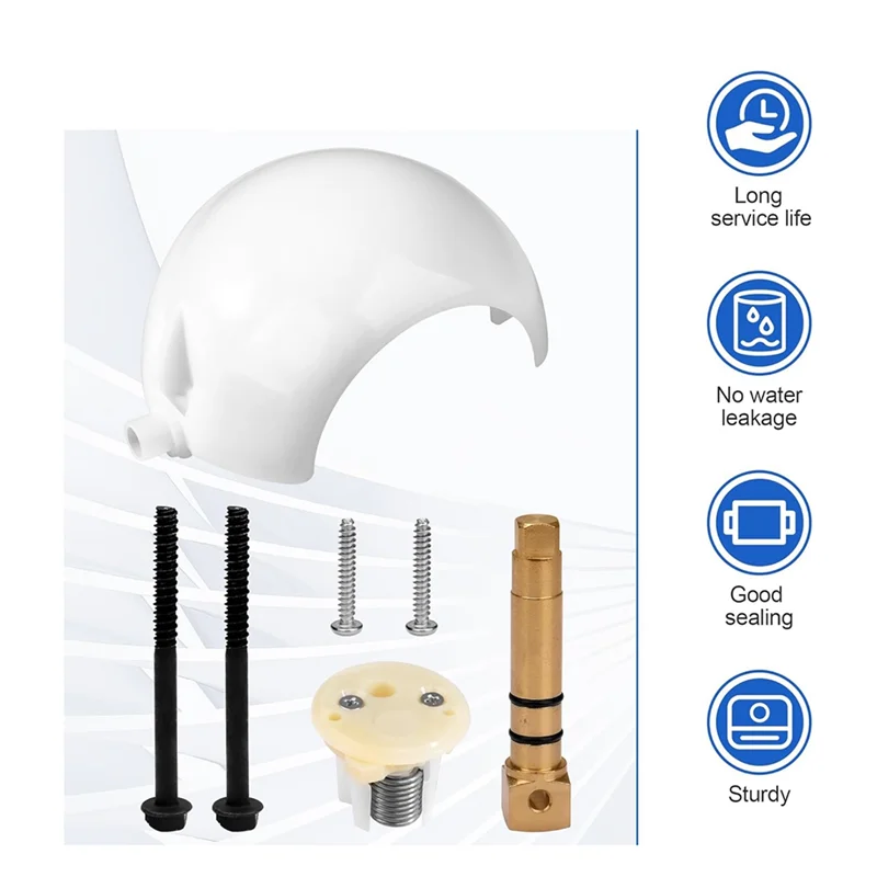 A20F-385318162 RV Toilet Flush Pedal Ball & Shaft Kit For Dometic Sealand Vacuum Toilets, L For Camper Trailer& Boat Toilets