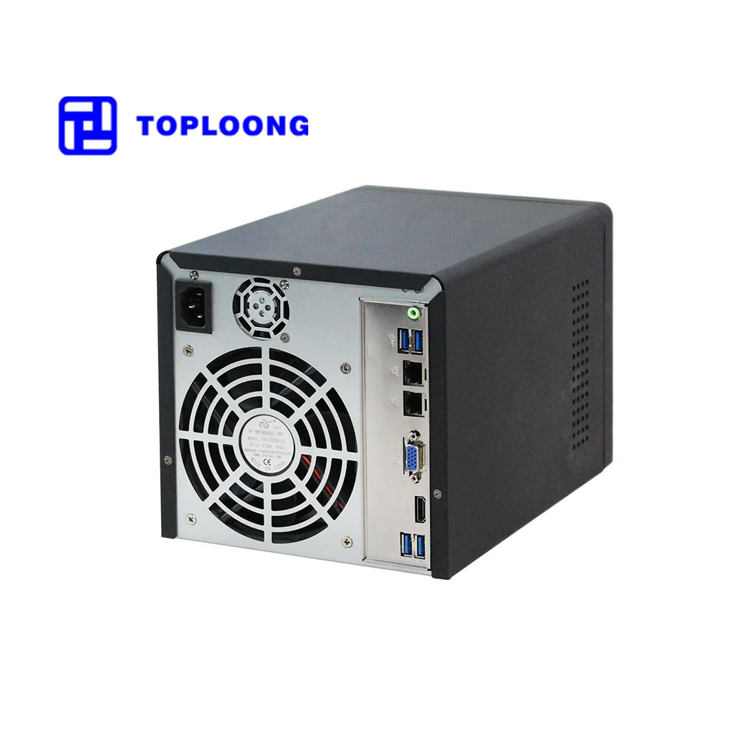 Canghe Custom Nas 4 Hdd Bay Storage Server Case Mini Itx Hot Swap Case Nas Support Flex Psu Computer Chassis with 12025 Fans