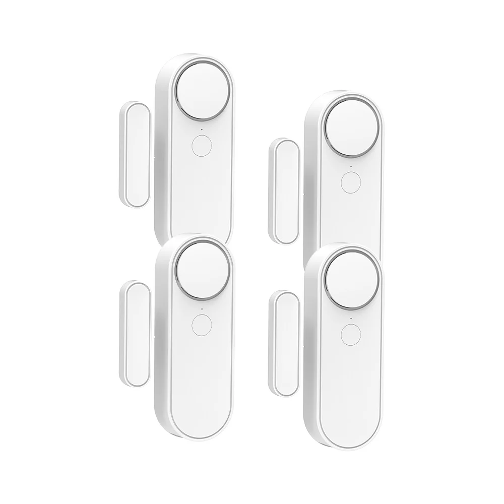 

1 Pack/4 Pack Mini Door Window Alarm Home Security TY APP 2.4G WIFI Wireless Magnetic Sensor Anti-Theft Alarm Sound for Home