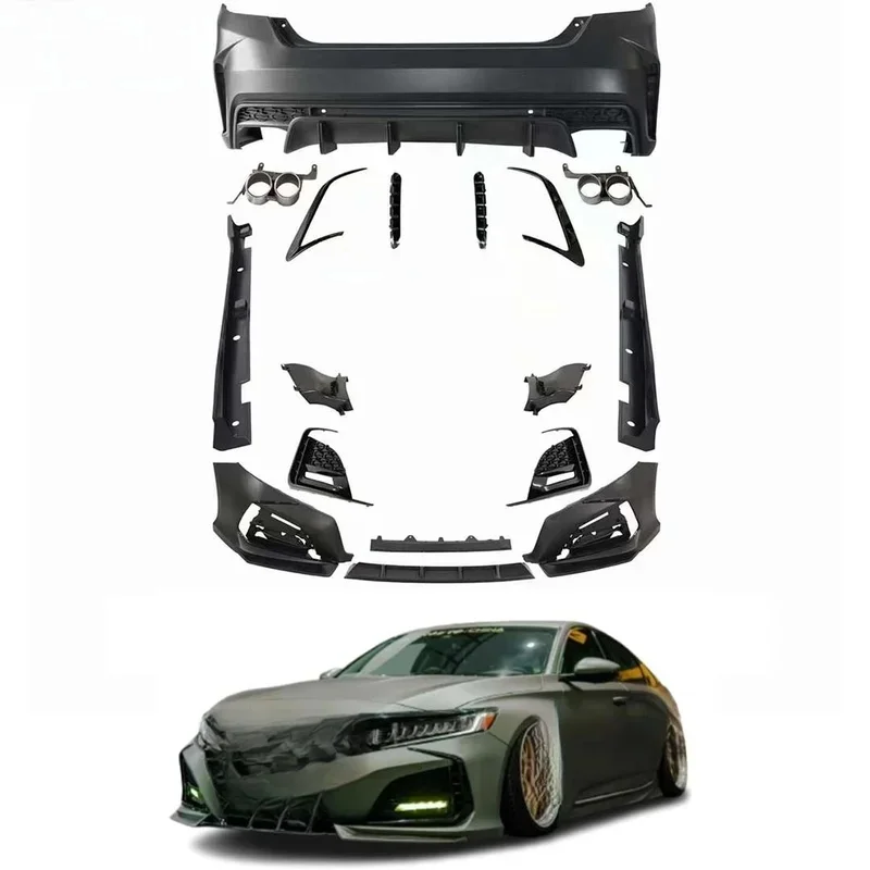 Sturdy Yofer Shadow Style Modified Body Kit Bumpers Sport Style Universal Fit Car Auto Guard