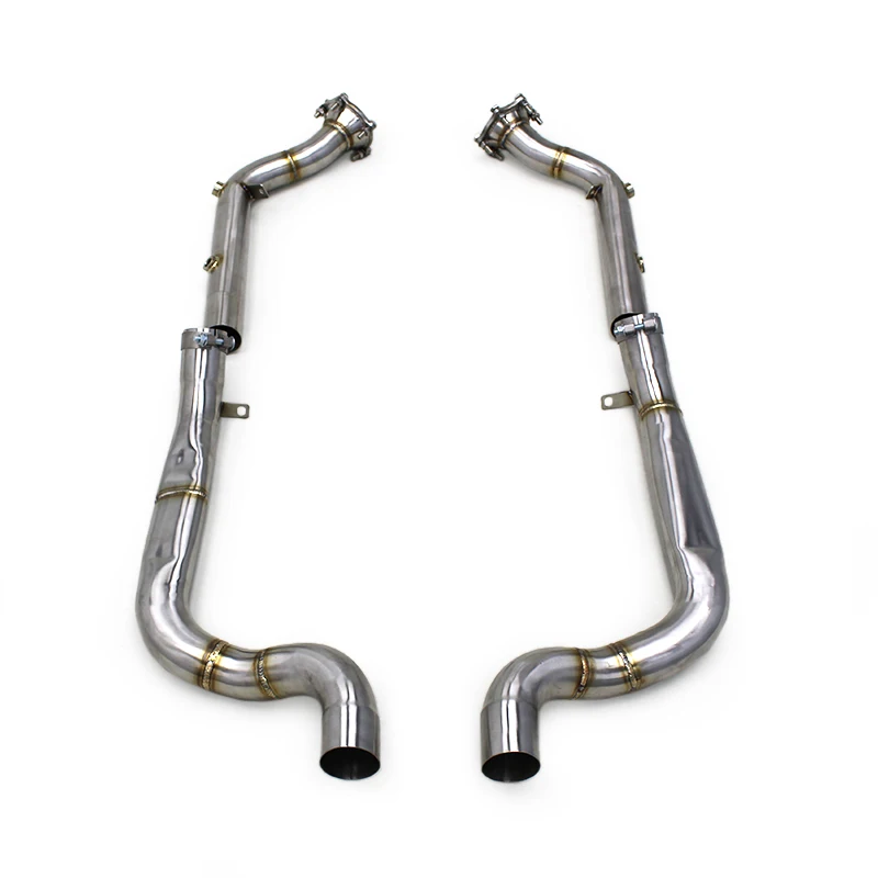 

LXBY-Exhaust Straight Header Downpipe For Porsche Panamera 970 3.6 4.8 2009-2016 Factory Free Flow Pipe SUS304 Muffler Exhaust S
