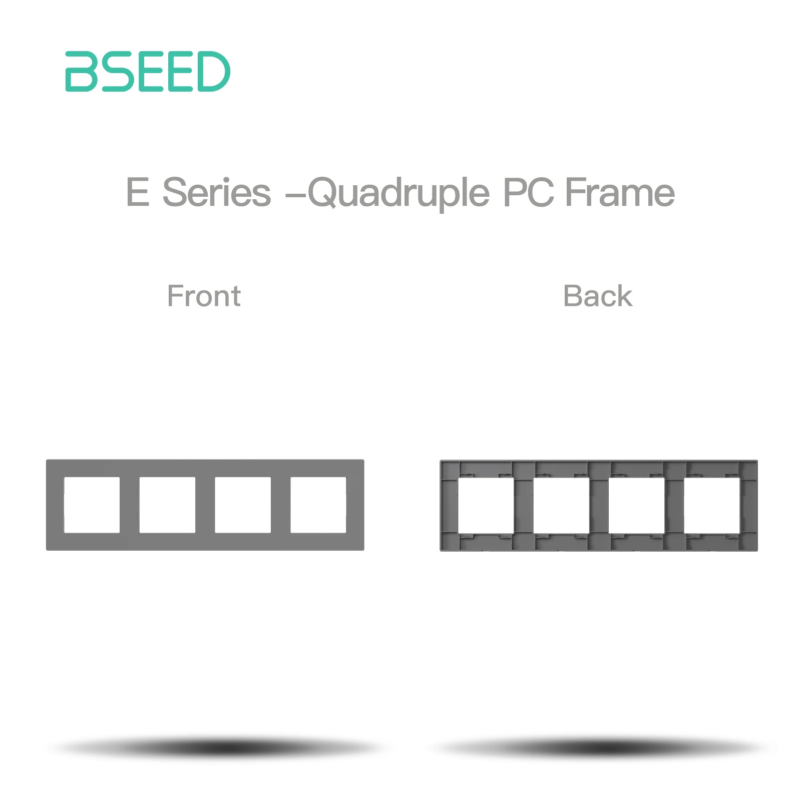 BSEED 1/2/3/4Gang Zigbee Klicken Schalter Teil Kunststoff Rahmen Smart Dimmer Vorhang Schalter Funktion DIY Teil EU Smart Steckdose Teile