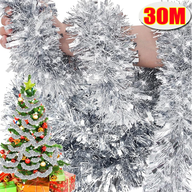 

Christmas Decoration Tinsel Ribbon Garland Ornaments Colorful Strips Christmas Tree Hanging Pendant Home Xmas Wedding Decoration