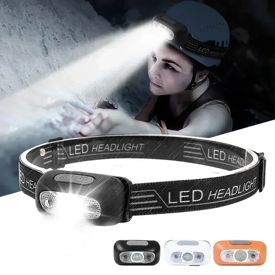 Starke Licht Scheinwerfer Tragbare LED Sensor Scheinwerfer USB Aufladbare Kopf Taschenlampe Outdoor Camping Angeln Notfall Laterne – Detail 1