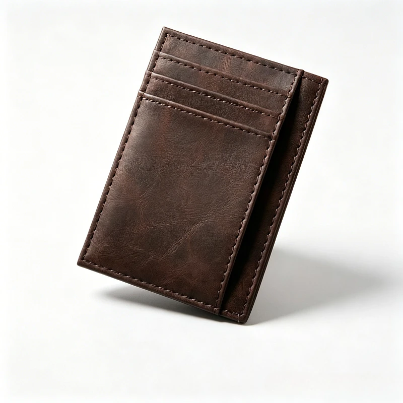 PU Leather Minimalist Card Holder,  Men & Women Multi Slots Slim Front Pocket Credit Card Case for Daily Credit & ID Storage