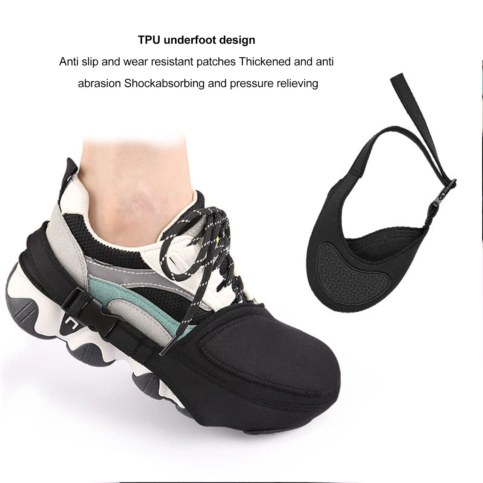 Motorcycle Gear Shifter Guards Black Anti Slip Waterproof Lightweight Boot Cover Shifter Protector for Long Distance Riding