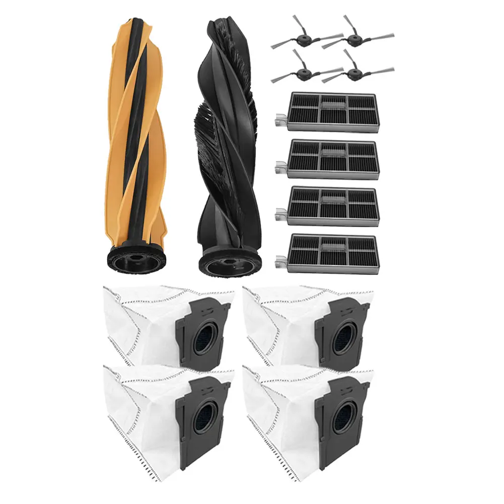 

Комплект из 16 запасных частей для робота-пылесоса Mova Z60 Ultra: основная щетка, ролик, насадка для влажной уборки, HEPA-фильтр, мешок для пыли, набор сменных аксессуаров и инструментов