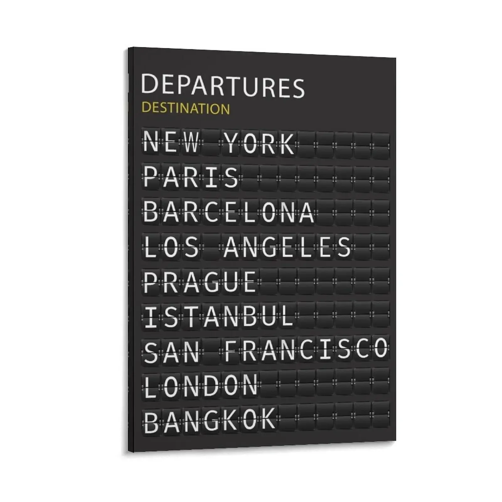 

Airport Departures Board Print Canvas Painting bedroom decoration Home decoration posters