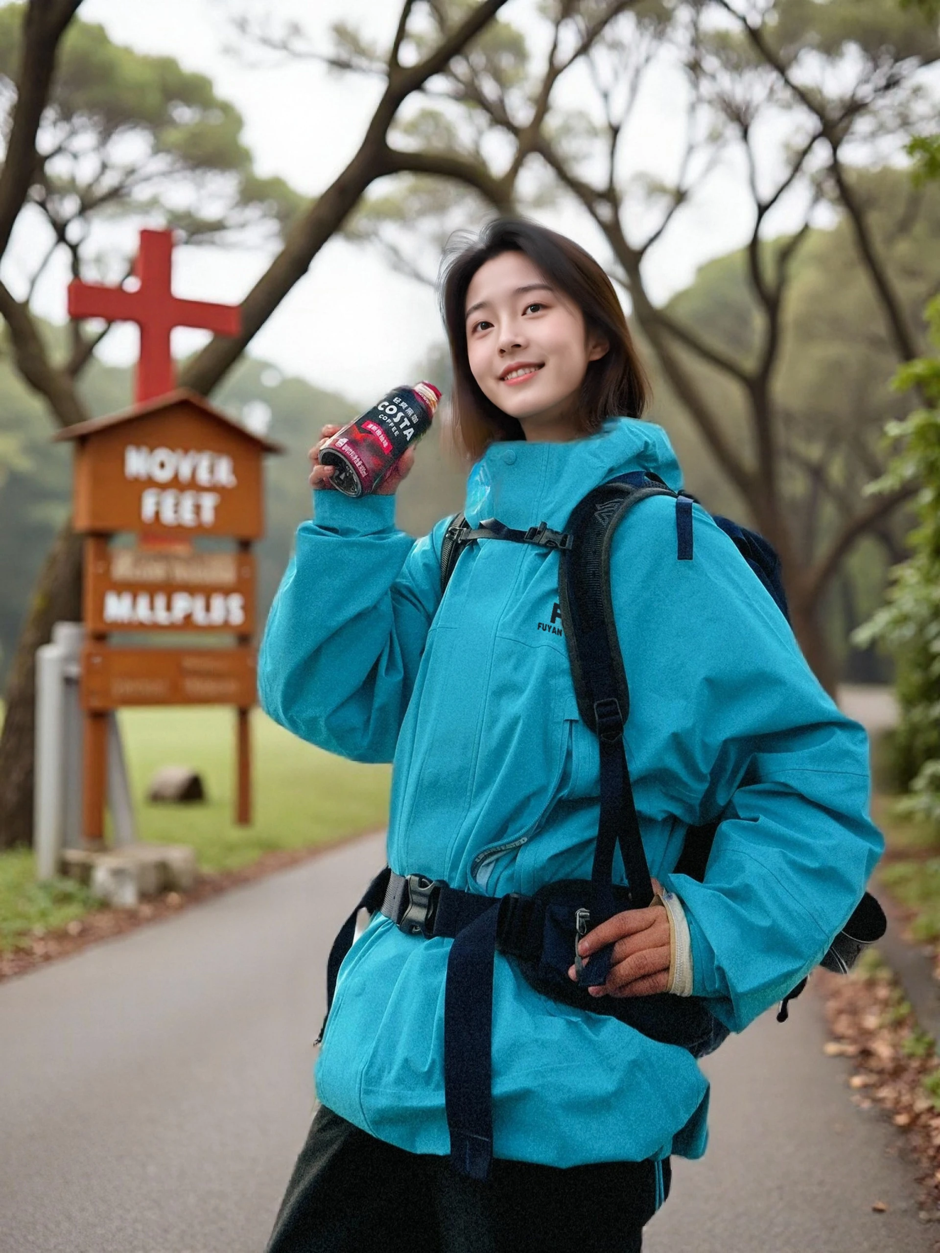 

Куртка Fuyuan Blue 3-в-1 женская для активного отдыха, водонепроницаемая, ветрозащитная, солнцезащитная, для походов, новая модель 2025 года, повседневный стиль, свободный крой, на молнии