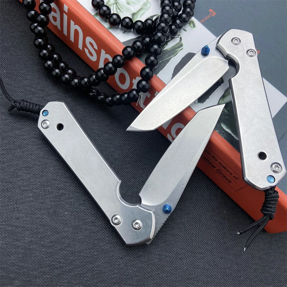 Multifunctional Pocket Folding Knife All Steel Handle Tanto 5CR15 Blade High Hardness Sharp EDC Tool Mercerized EDC Knife