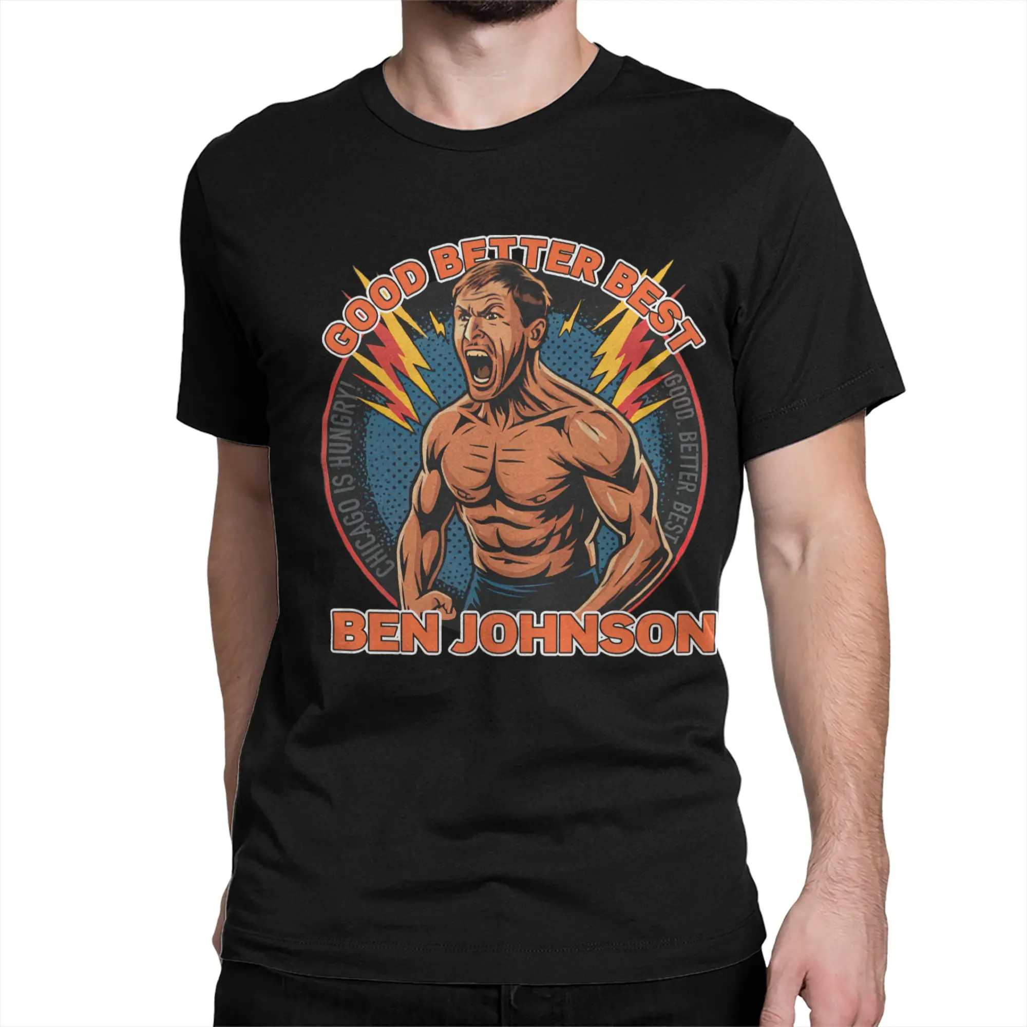 Men Women's Ben Johnson Good Better Best Football T Shirts Da-coach 100% Cotton Clothing Crew Neck Tee Shirt Plus Size T-Shirt