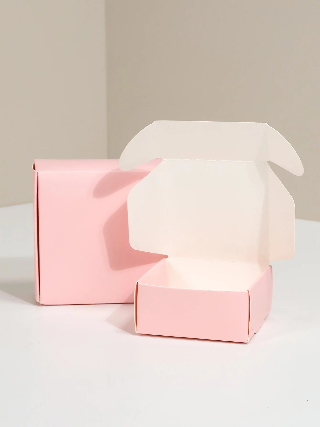 Pink Gift Box Small Packaging Boxes For Candy,Jewelry,Cookies,Handmade Sopa Paper Box view 4