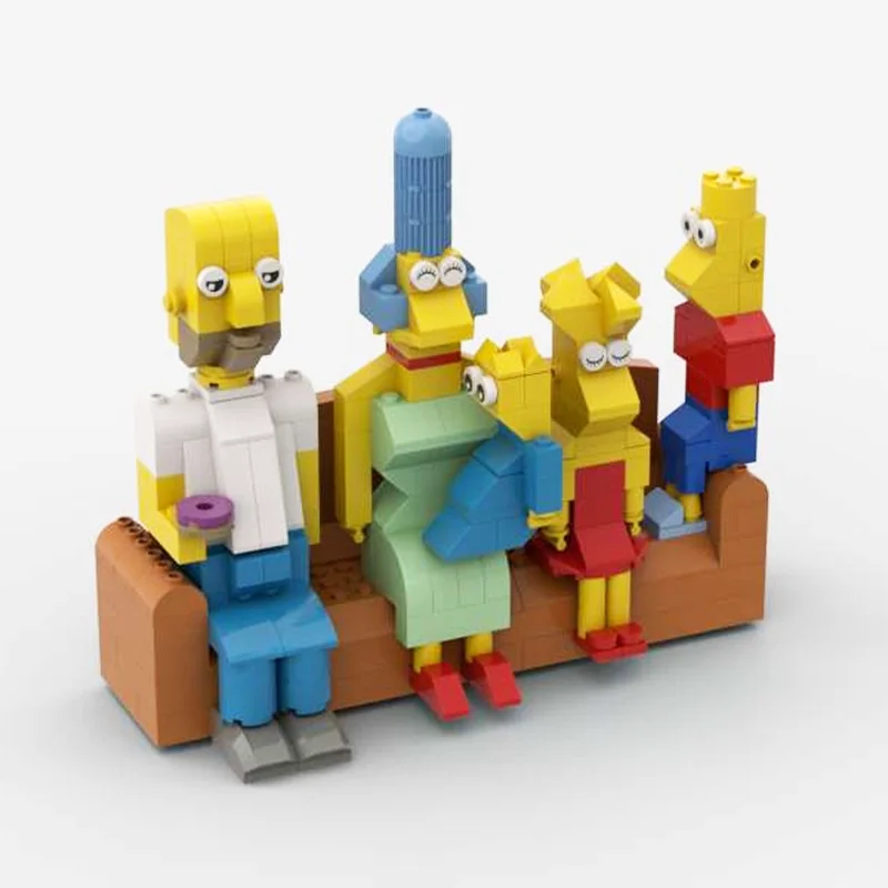 271pcs MOC Simpsons Classic Collectible Display Diy Building Blocks Kit Creative Set Challenge Showcase Toy Gift For Hobbyists