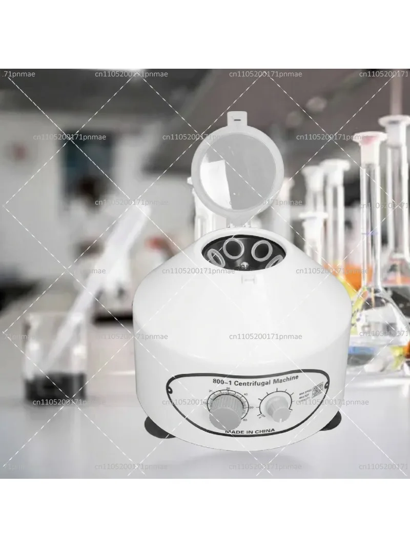 Laboratory Benchtop Centrifuge 4000RPM 1790xg Electric Centrifuge Machine with Timer Speed Control 12mlx6 Tubes