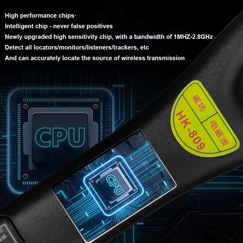 Imagem -02 - Detector Gps de Ondas Eletromagnéticas Scanner de Sinal rf sem Fio Anti Câmera Escondida Localização Detector Magnético Digital Gadgets Spy