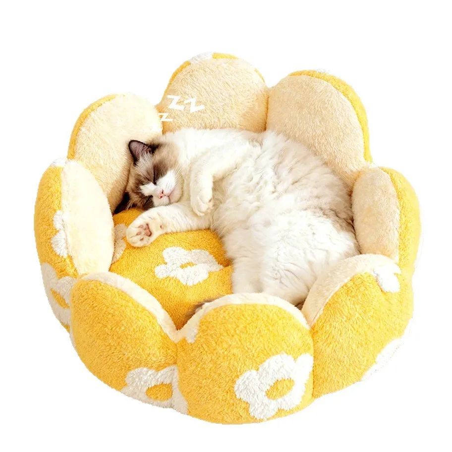 Cama sofá cálida de invierno para perros y gatos, lavable segura