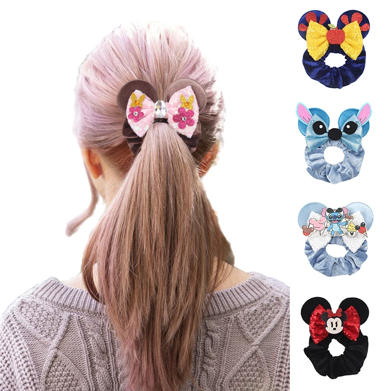 

1pc Disney Hair Band Cute Stitch Pattern Fun Girl Headband Suitable Ponytail Holiday Daily Wear Women's Cartoon Hair Accessories