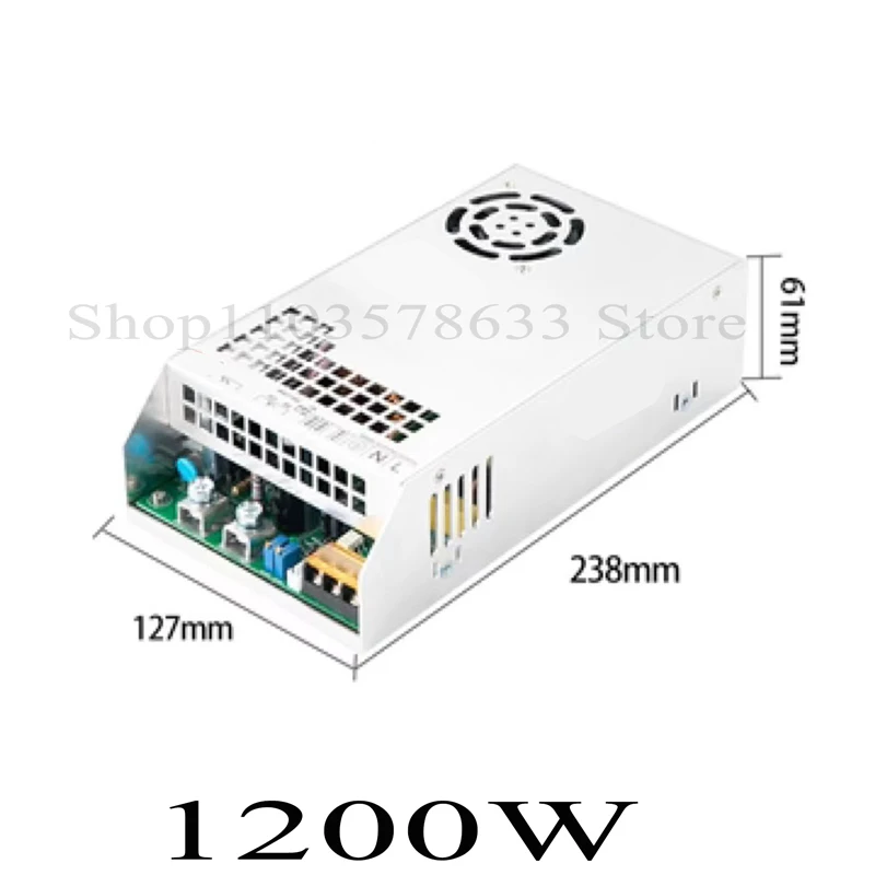 Imagem -04 - Fonte de Alimentação de Comutação Ajustável 1000w 1200w 500w 600w 800w ca 110v 220v 0- 12v 24v 36v 48v 60v 80v 120v 150v Fonte 220v
