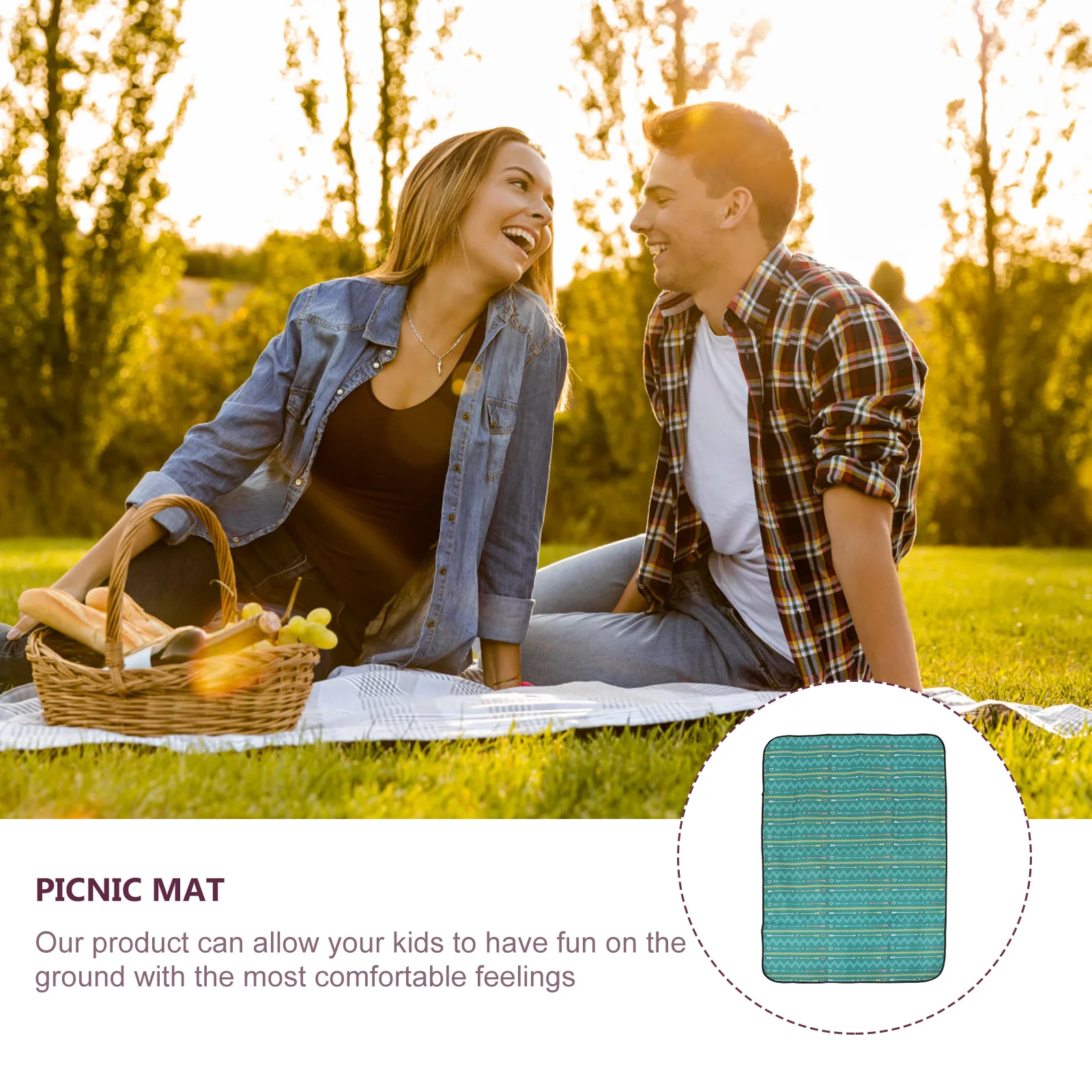 

Lightweight Portable Foldable Waterproof Camping Mat For Outdoor Picnic Hiking Travel Friendly Durable Ground Mat