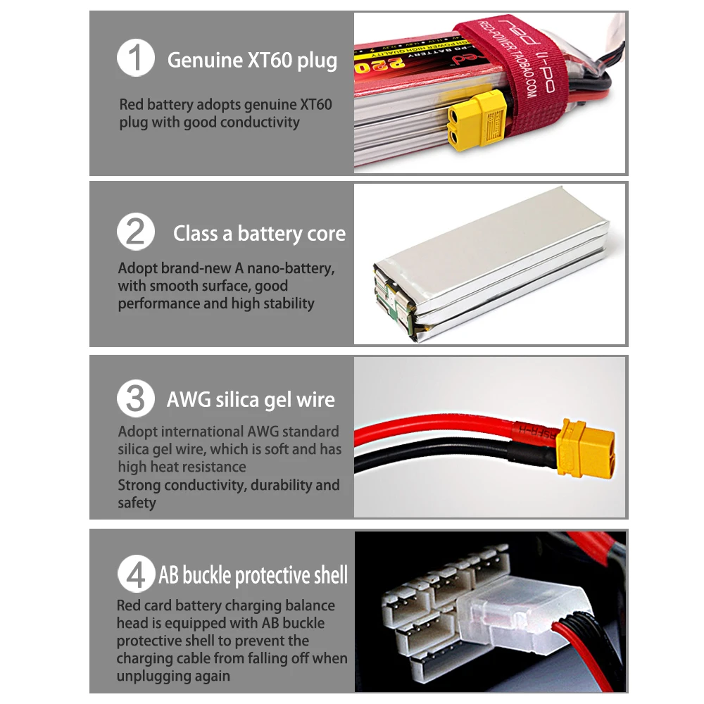 6S 22.2V 3300mAh 35C Lipo Battery For RC Drone Quadcopter Helicopter Car Airplane Remote Control Toys Lithium Polymer Battery