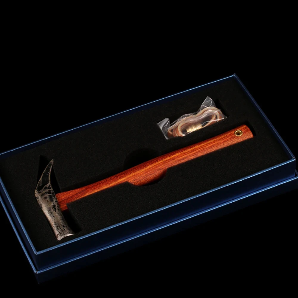 Japanese-Style Claw Hammer HRC54 S55 High Carbon Steel Head With South American Bloodwood Handle Nail Extractor Puller 255G