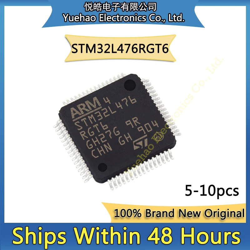 

(5-10piece)100% New STM32L476RGT6 STM STM32 STM32L STM32L476 STM32L476RG IC MCU FLASH LQFP-64