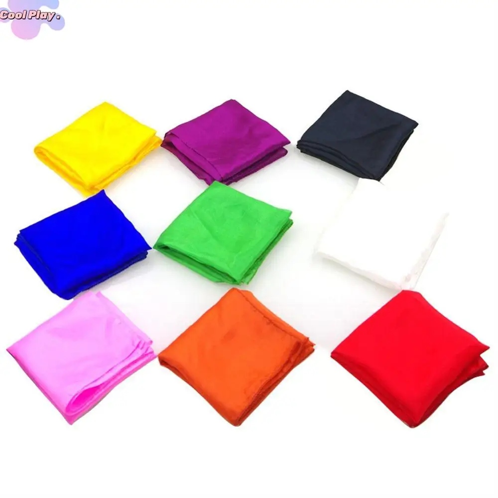 

Magic Accessories 30*30cm Scarf Magic Tricks Magic Prop 45* 45 cm Magic Silk Colorful Mentalism Magician Scarves Close Up