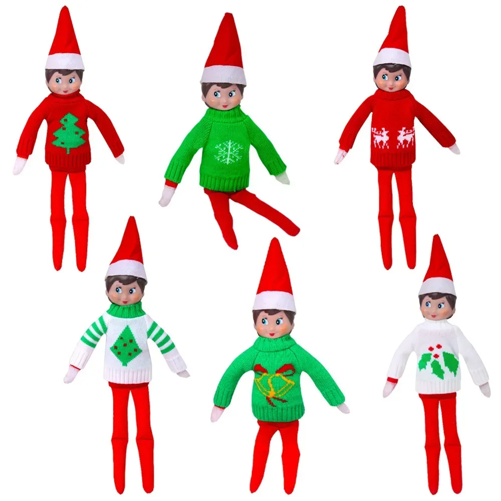 New Christmas Skirt Dress Clothes for Elf on the shelf accessories set Gifts Elves Clothes